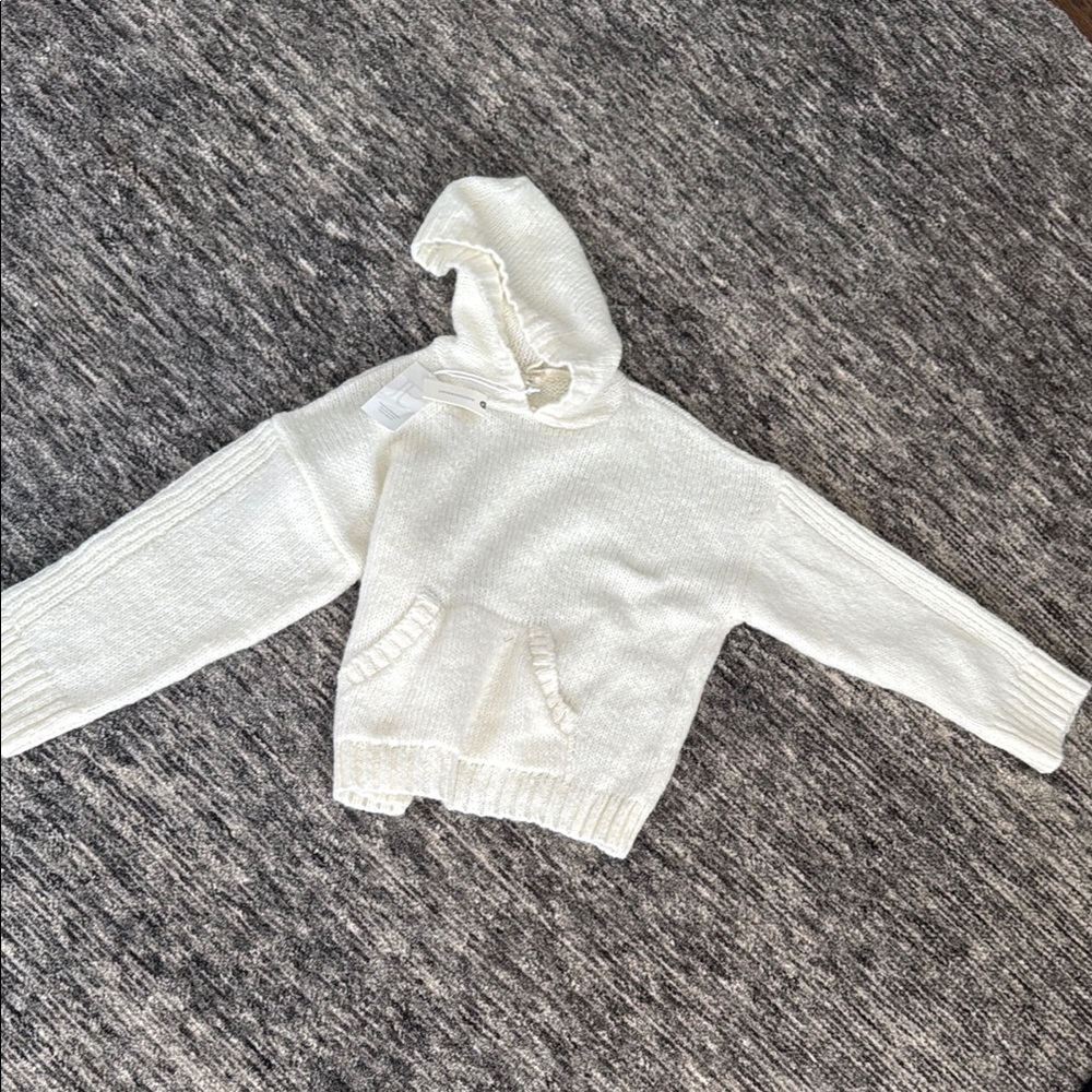 Pilcro Cream Hooded Sweater - Picture 2 of 2